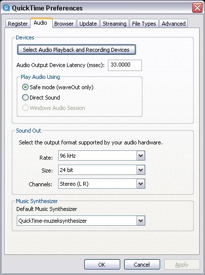 QT audio tab prefs almost 500pix